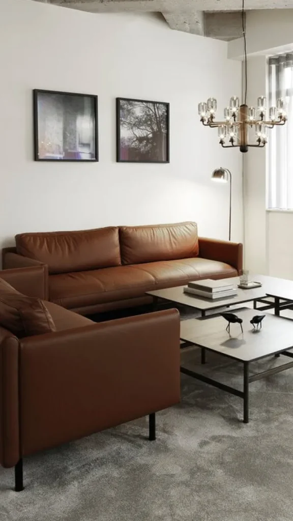 Normann Copenhagen Sofas Und Liegen-Rar 2-Sitzer Sofa, Cognac Omaha-Leder