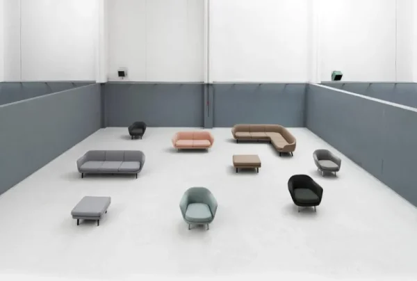 Woodnotes Sitzgelegenheiten-Normann Copenhagen Sessel Sum, Synergy – schwarze Beine