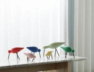 Kinder Normann Copenhagen Kinderzimmereinrichtung | Dekorationsgegenstände^Shorebird, mittelgroß, Rot - Schwarz