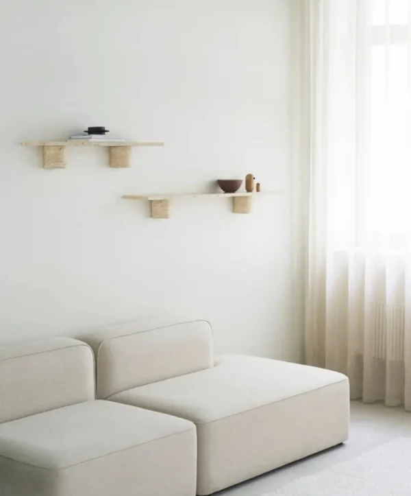 Muuto Regale-Normann Copenhagen Sten Regal, 120 cm, Travertin