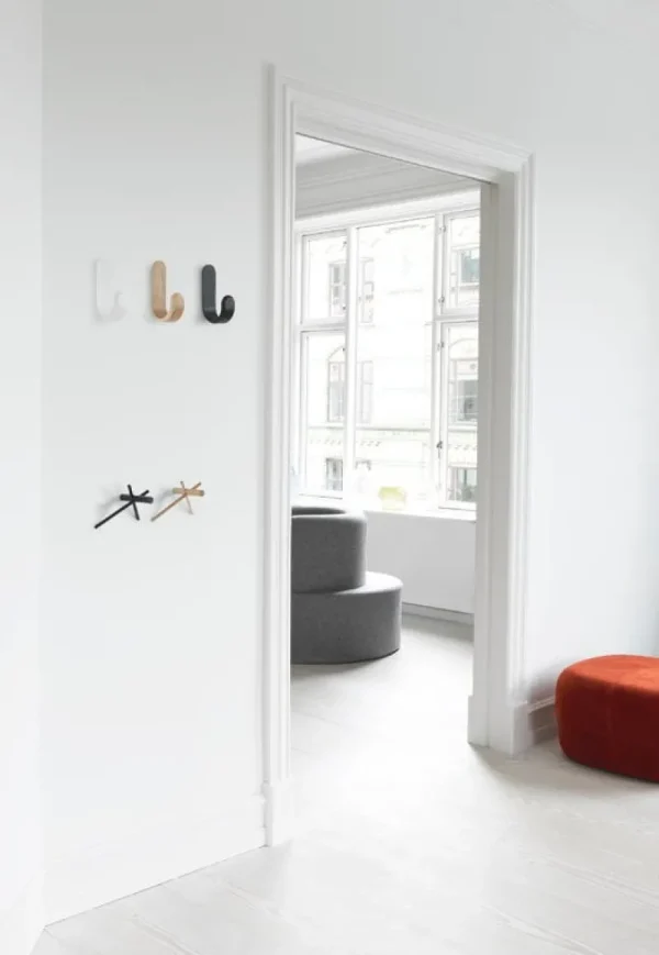 Normann Copenhagen Garderoben Und Kleiderbügel^Sticks Haken, 2 Stück, Eiche