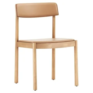 HAY Sitzgelegenheiten-Normann Copenhagen Timb Stuhl, Hellbraun - Ultra Leder Kamelbraun