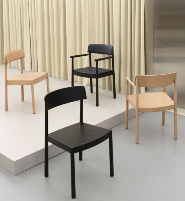 HAY Sitzgelegenheiten-Normann Copenhagen Timb Stuhl, Hellbraun - Ultra Leder Kamelbraun