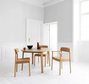 HAY Sitzgelegenheiten-Normann Copenhagen Timb Stuhl, Hellbraun - Ultra Leder Kamelbraun
