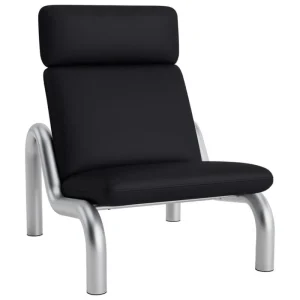 Normann Copenhagen Sitzgelegenheiten-Tube Loungesessel, schwarz, Ultra-Leder