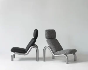 Normann Copenhagen Sitzgelegenheiten-Tube Loungesessel, schwarz, Ultra-Leder