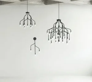 Nuura Deckenleuchten-Normann Copenhagen Vekst Pendelleuchte, klein, Schwarz