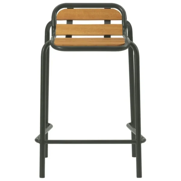 Normann Copenhagen Terrassenmöbel | Sitzgelegenheiten^Vig Barhocker, 65 cm, Robinienholz - Dunkelgrün