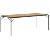 Normann Copenhagen Terrassenmöbel | Tische^Vig Esstisch, 90 x 200 cm, Robinienholz - Dunkelgrün