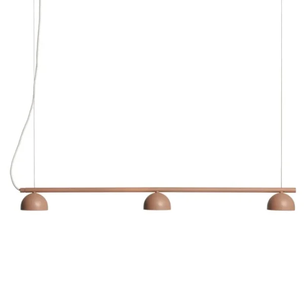 Tom Dixon Deckenleuchten-Northern Blush Rail 3 Pendelleuchte, warmes Beige