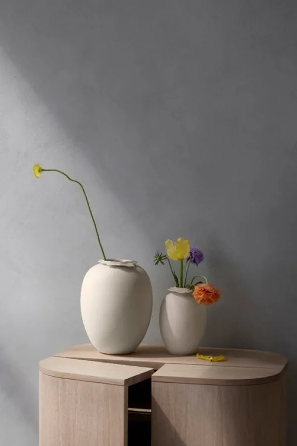 Artek Vasen-Northern Brim Vase, 28 cm, Beige