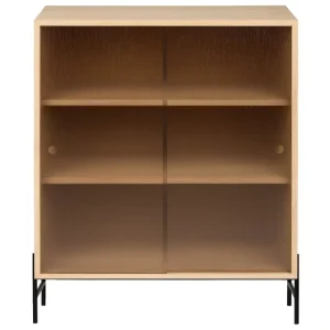 Audo Copenhagen Aufbewahrungsmöbel-Northern Hifive Vitrinenschrank, 75 cm, niedrig, hell geölte Eiche