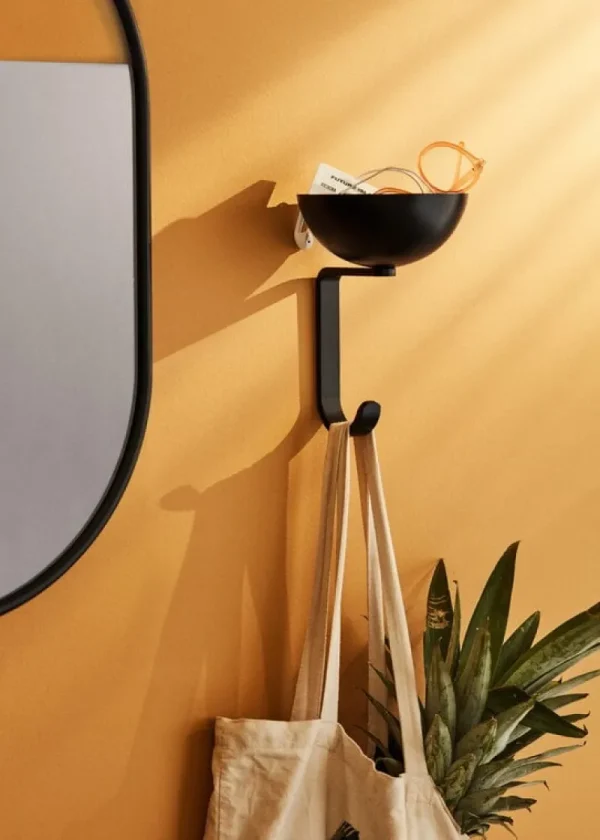 Northern Garderoben Und Kleiderbügel^Nest Wandhaken, Mattschwarz