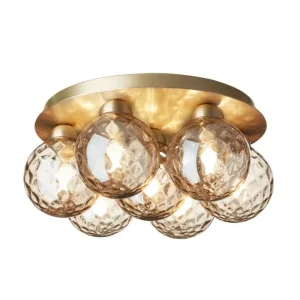 Louis Poulsen Deckenleuchten-Nuura Apiales 7 Plafond Deckenleuchte, gebürstetes Messing - Goldfarbe