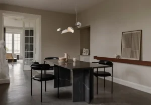 Astep Deckenleuchten-Nuura Florii 5 Linear Pendelleuchte, dunkles Bronze - weiß