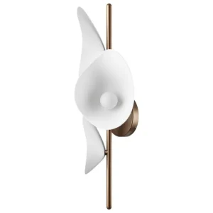 Michael Anastassiades Wandleuchten-Nuura Florii 3 Wandleuchte, dunkles Bronze - weiß