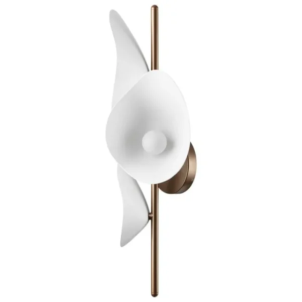 Michael Anastassiades Wandleuchten-Nuura Florii 3 Wandleuchte, dunkles Bronze - weiß