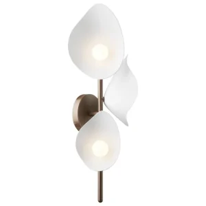 Michael Anastassiades Wandleuchten-Nuura Florii 3 Wandleuchte, dunkles Bronze - weiß