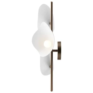 Michael Anastassiades Wandleuchten-Nuura Florii 3 Wandleuchte, dunkles Bronze - weiß