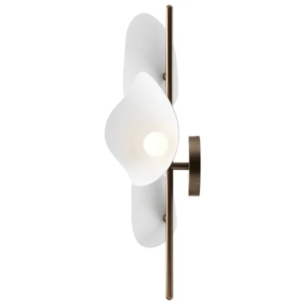 Michael Anastassiades Wandleuchten-Nuura Florii 3 Wandleuchte, dunkles Bronze - weiß