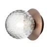 u00d6rsju00f6 Wandleuchten | Deckenleuchten-Nuura Liila 1 Wand-/Deckenleuchte, klein, dunkles Bronze - Optik klar