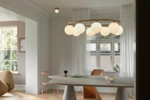 Muuto Wandleuchten | Deckenleuchten-Nuura Liila 1 Wand-/Deckenleuchte, klein, dunkles Bronze - Opal
