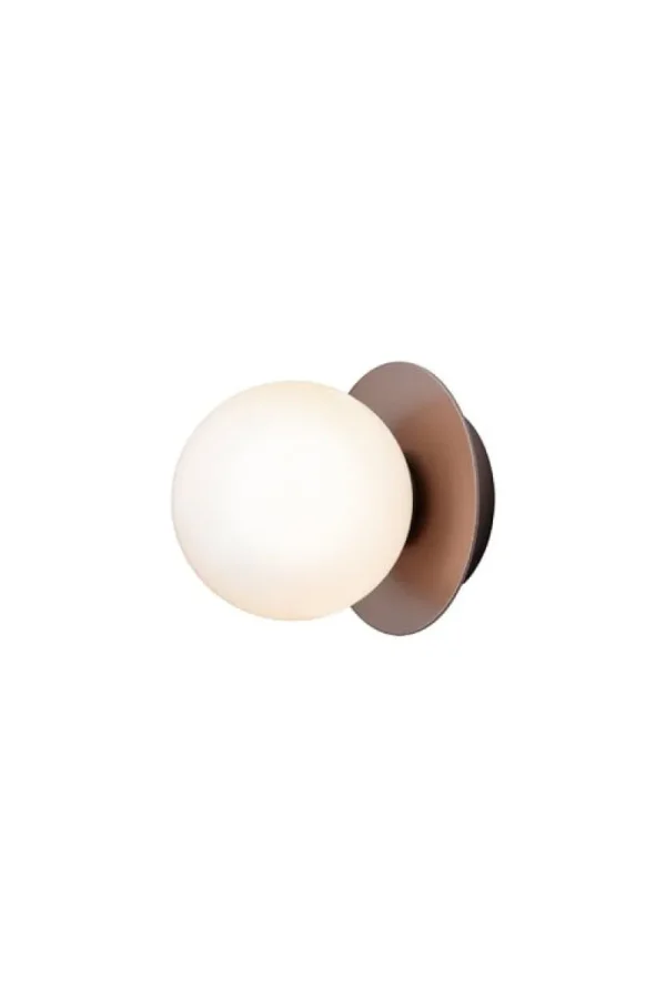 Muuto Wandleuchten | Deckenleuchten-Nuura Liila 1 Wand-/Deckenleuchte, klein, dunkles Bronze - Opal