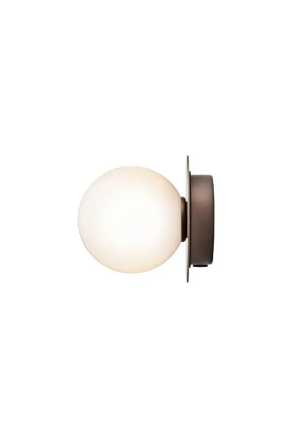 Muuto Wandleuchten | Deckenleuchten-Nuura Liila 1 Wand-/Deckenleuchte, klein, dunkles Bronze - Opal