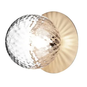 Nuura Wandleuchten | Deckenleuchten-Wand-/Deckenleuchte Liila 1, mittel, gold – klar