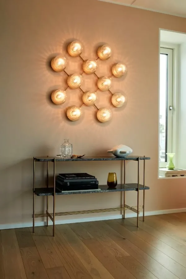Petite Friture Wandleuchten | Deckenleuchten-Nuura Wand-/Deckenleuchte Liila 12, gold – klar