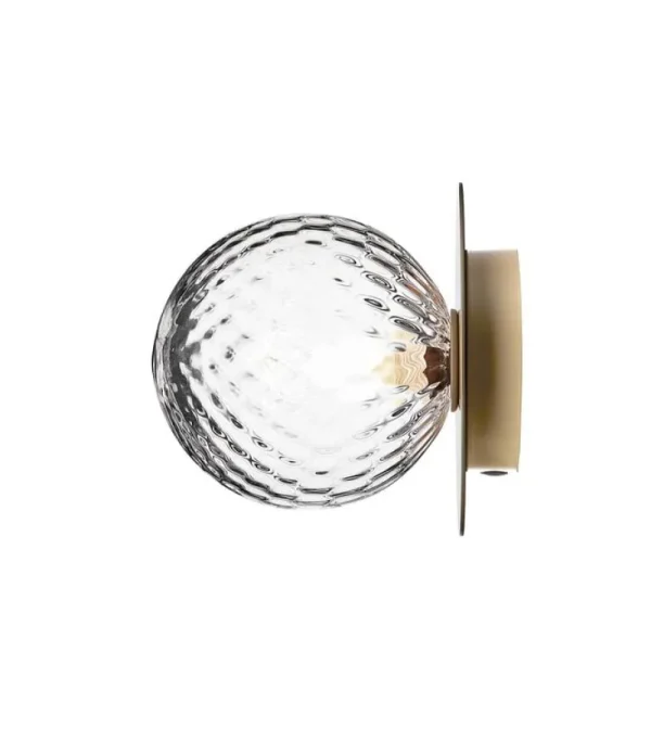 Nuura Wandleuchten | Deckenleuchten-Wand-/Deckenleuchte Liila 1, mittel, gold – klar