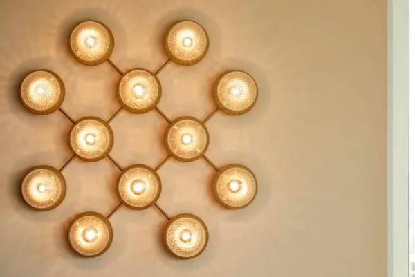 Petite Friture Wandleuchten | Deckenleuchten-Nuura Wand-/Deckenleuchte Liila 12, gold – klar