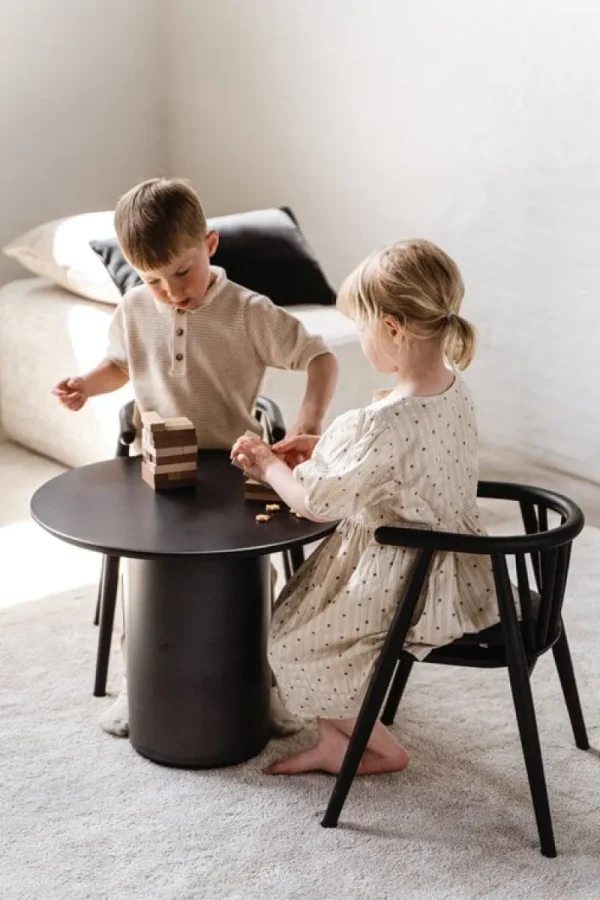 Kinder Oaklings Möbel Für Das Kinderzimmer^Storm Kinderstuhl, schwarz gebeizte Eiche