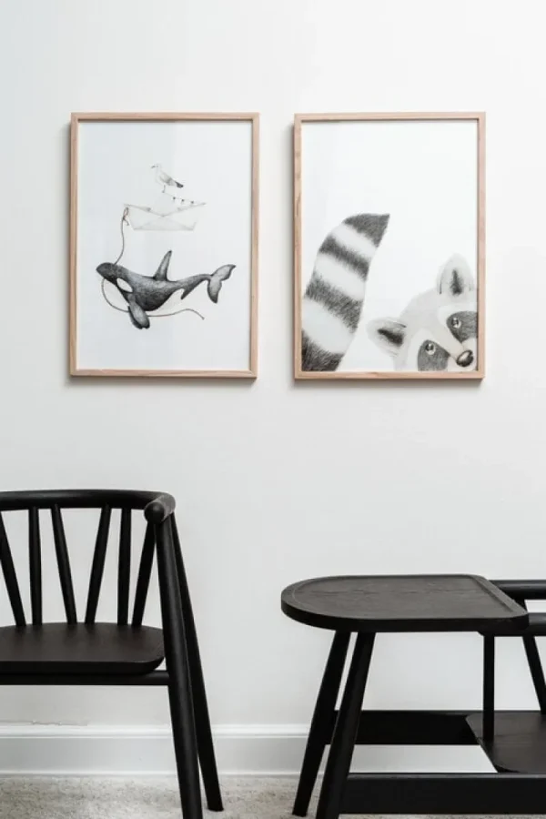 Kinder Oaklings Möbel Für Das Kinderzimmer^Storm Kinderstuhl, schwarz gebeizte Eiche