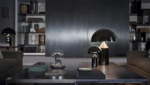 Oluce Tischlampen-Tischleuchte Atollo 239, schwarz