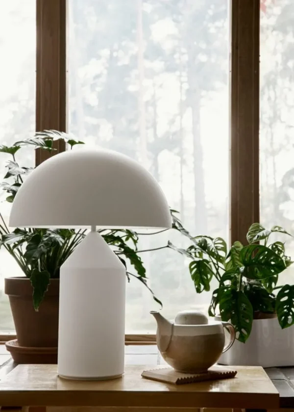 Oluce Tischlampen-Tischleuchte Atollo 235, weiß