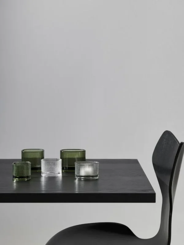 String Furniture Kerzen Und Kerzenhalter-Orrefors Magica Teelichthalter Super Circle, 70 mm, grün