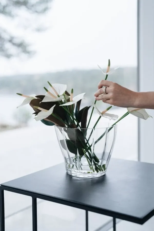 ferm LIVING Vasen-Orrefors Orrefors Reed Vase, 175 mm, klar