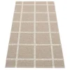 Pappelina Outdoor-textilien^Ada Teppich 70 x 150 cm, dunkles Leinenbeige – Steingrau Metalli