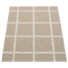 Pappelina Outdoor-textilien^Ada Teppich 70 x 100 cm, dunkles Leinenbeige – Steingrau Metalli