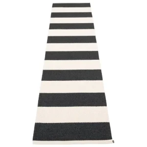 Pappelina Outdoor-textilien^Bob Teppich, 70 x 300 cm, schwarz - Vanille