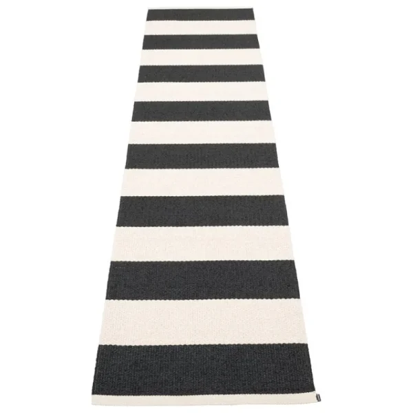 Pappelina Outdoor-textilien^Bob Teppich, 70 x 300 cm, schwarz - Vanille