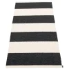 Pappelina Outdoor-textilien^Bob Teppich, 70 x 150 cm, schwarz - vanille
