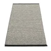 Pappelina Outdoor-textilien^Effi Teppich, 85 x 160 cm, schwarz - warmes Grau - Vanilla