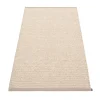 Pappelina Outdoor-textilien^Effi Teppich, 85 x 160 cm, schlammgrau - beige - Vanilla