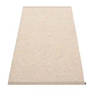 Pappelina Outdoor-textilien^Effi Teppich, 85 x 160 cm, schlammgrau - beige - Vanilla