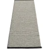 Pappelina Outdoor-textilien^Effi Teppich, 70 x 200 cm, schwarz - warmes Grau - Vanilla