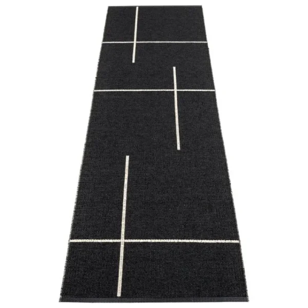Pappelina Outdoor-textilien | Teppiche Und Läufer^Fred Teppich, 70 x 270 cm, Schwarz – Vanille