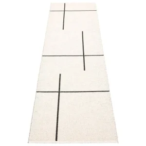 Pappelina Outdoor-textilien | Teppiche Und Läufer^Fred Teppich, 70 x 270 cm, Schwarz – Vanille