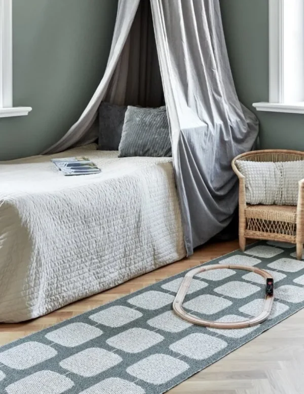 Pappelina Outdoor-textilien | Teppiche Und Läufer^Sten Teppich, 70 x 200 cm, Armeegrün – Grau